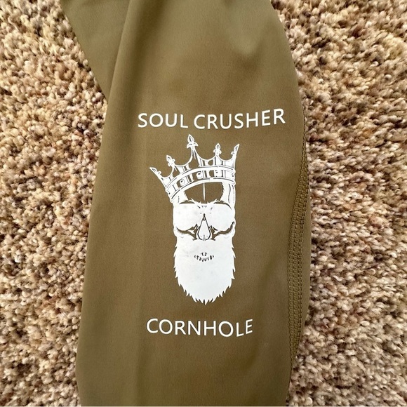 Soul Crusher Cornhole High Waist Leggings Green Womens Size Small NWOT - Picture 4 of 5